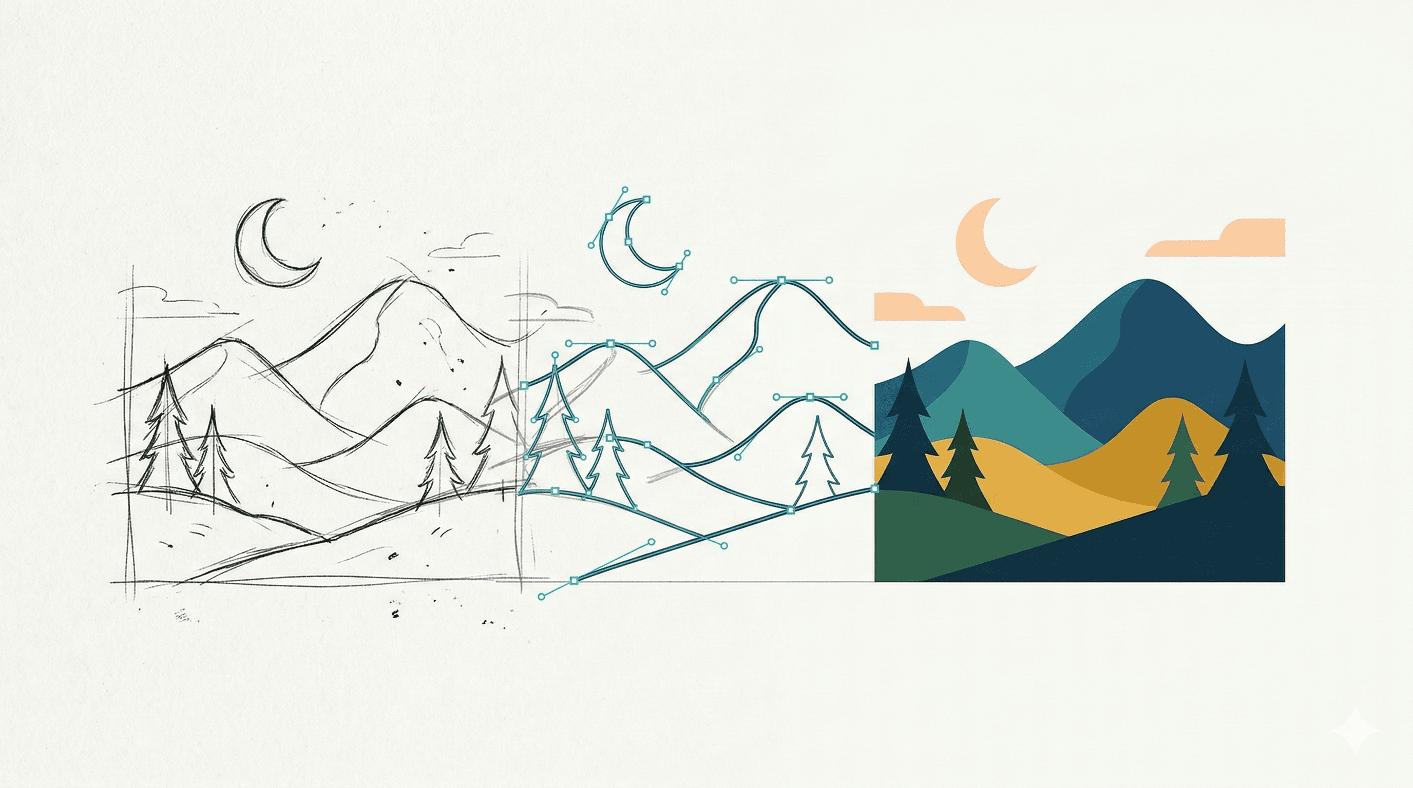 Case: converting hand-drawn illustration to vector